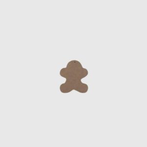 Коледна фигурка за елха момченце от MDF с фино изработен силует и отвор за панделка