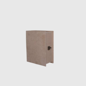 Кутия книга К19, MDF, натурален цвят – преден изглед