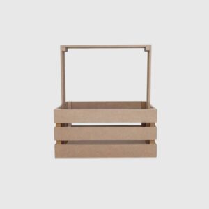 MDF щайга за декорация Ф7 с дръжка, размер 200x300x150 мм